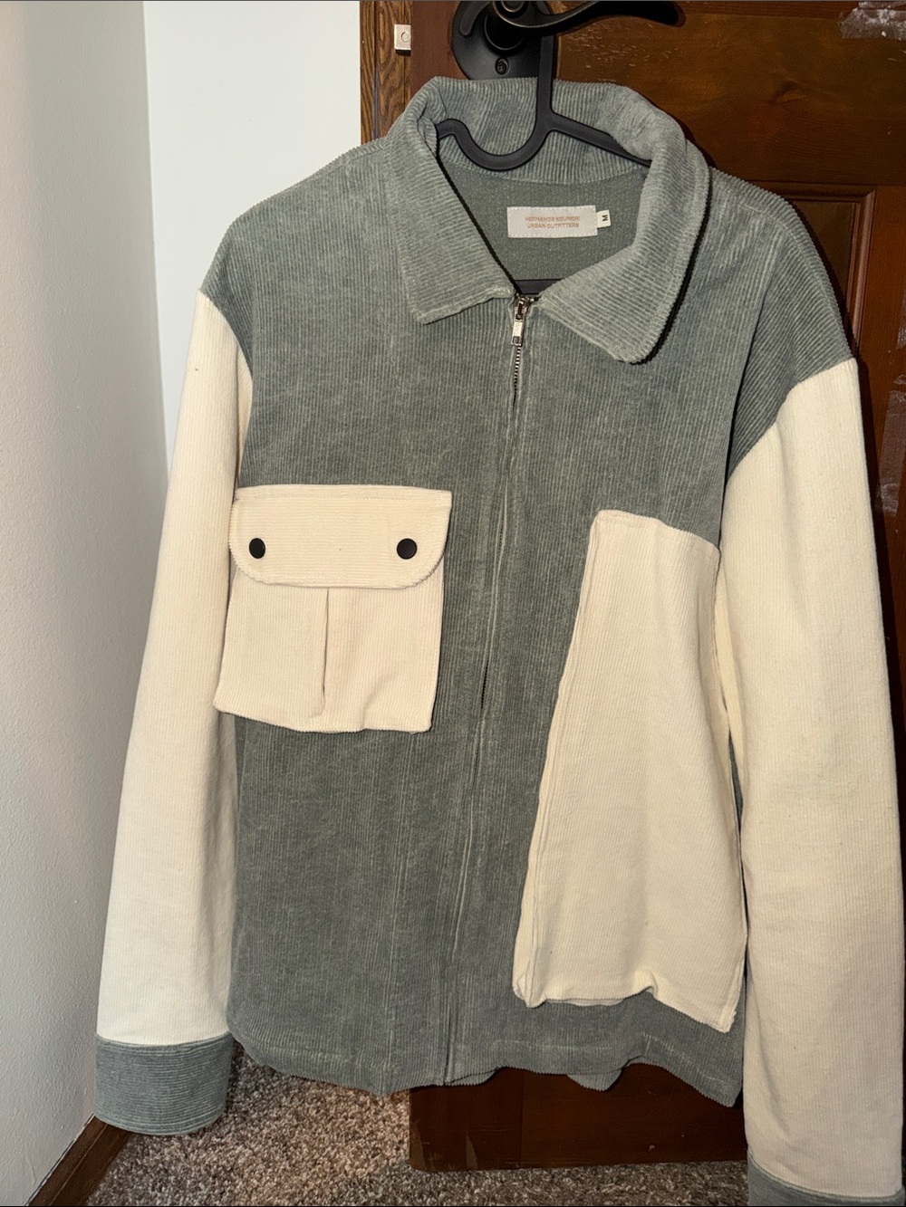 Contrast Corduroy Jacket - Picture 1 of 3